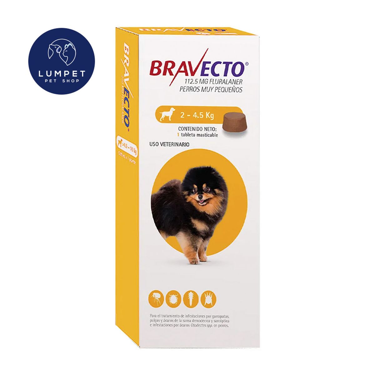 BRAVECTO - Bravecto 2 - 4,5 kg 112,5 mg