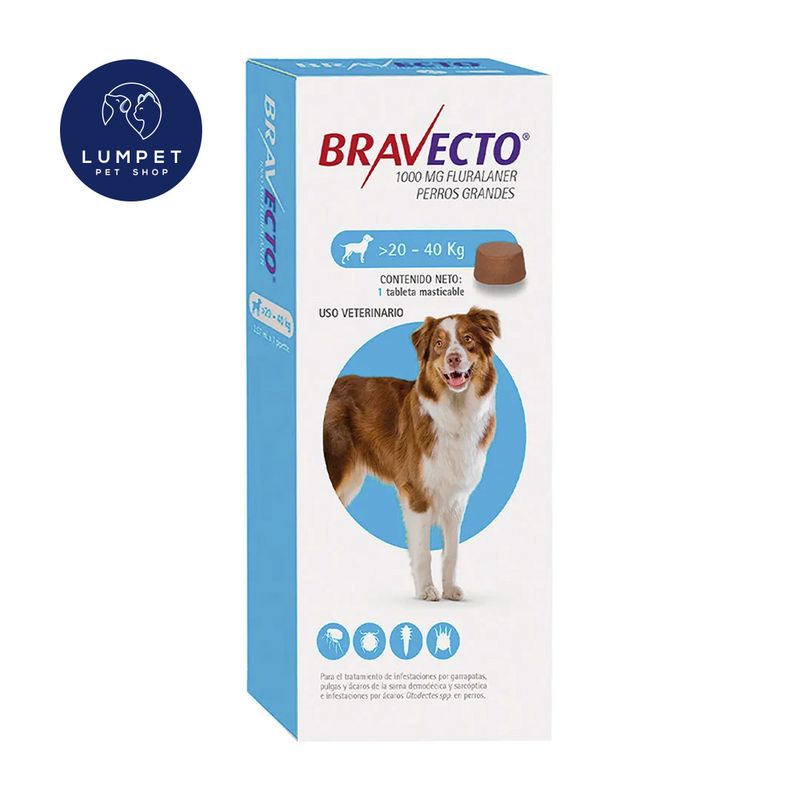 BRAVECTO - Bravecto 20 - 40 kg 1000 mg