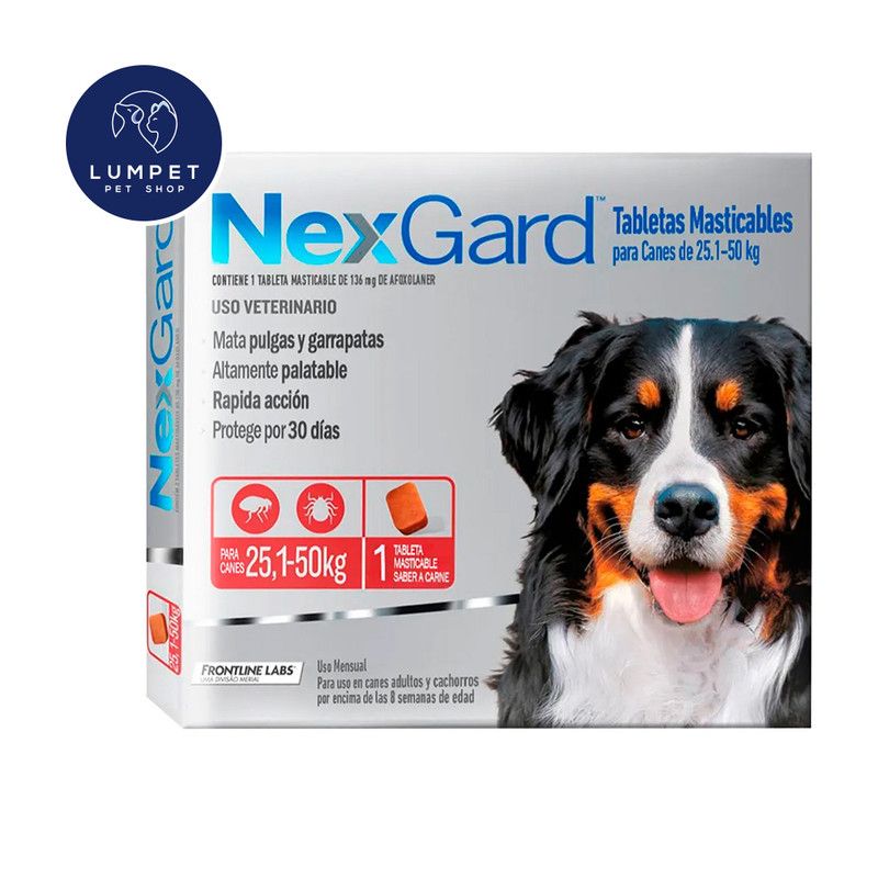 NEXGARD - Nexgard 25,1 - 50 kg 136 mg X1 Tableta