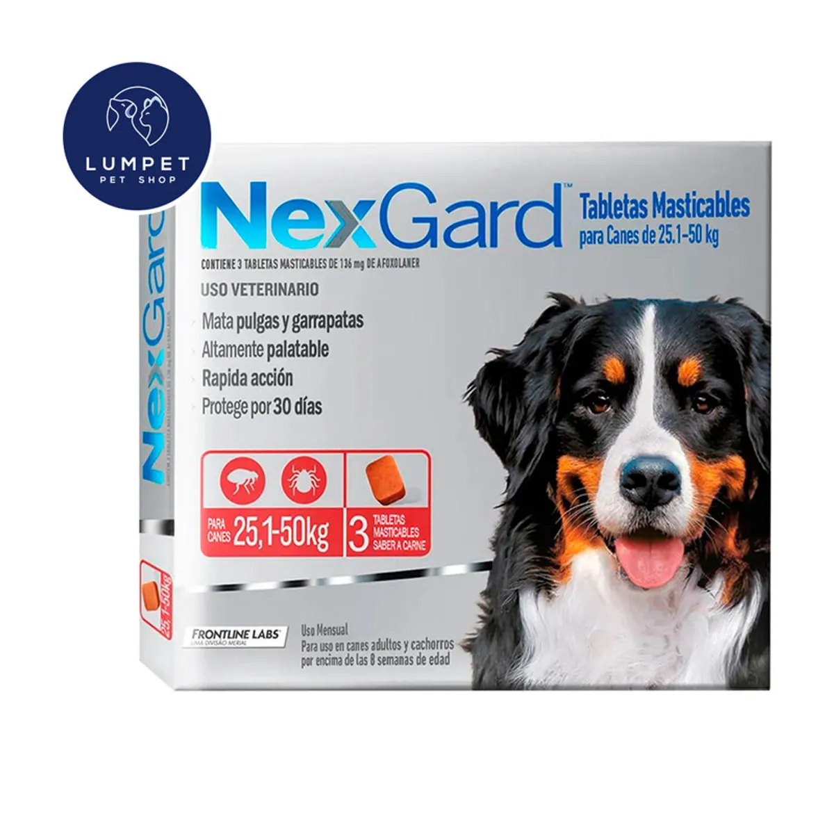 NEXGARD - Nexgard 25,1 - 50 kg X3 Tabletas