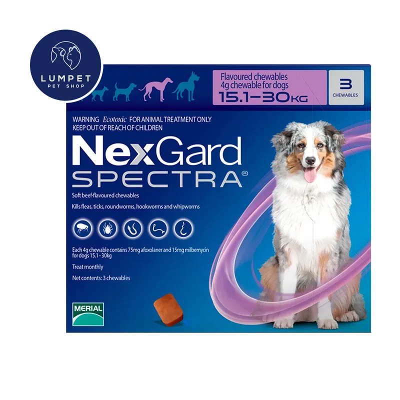 NEXGARD - Nexgard Spectra 15,1 - 30 kg X3 Tabletas