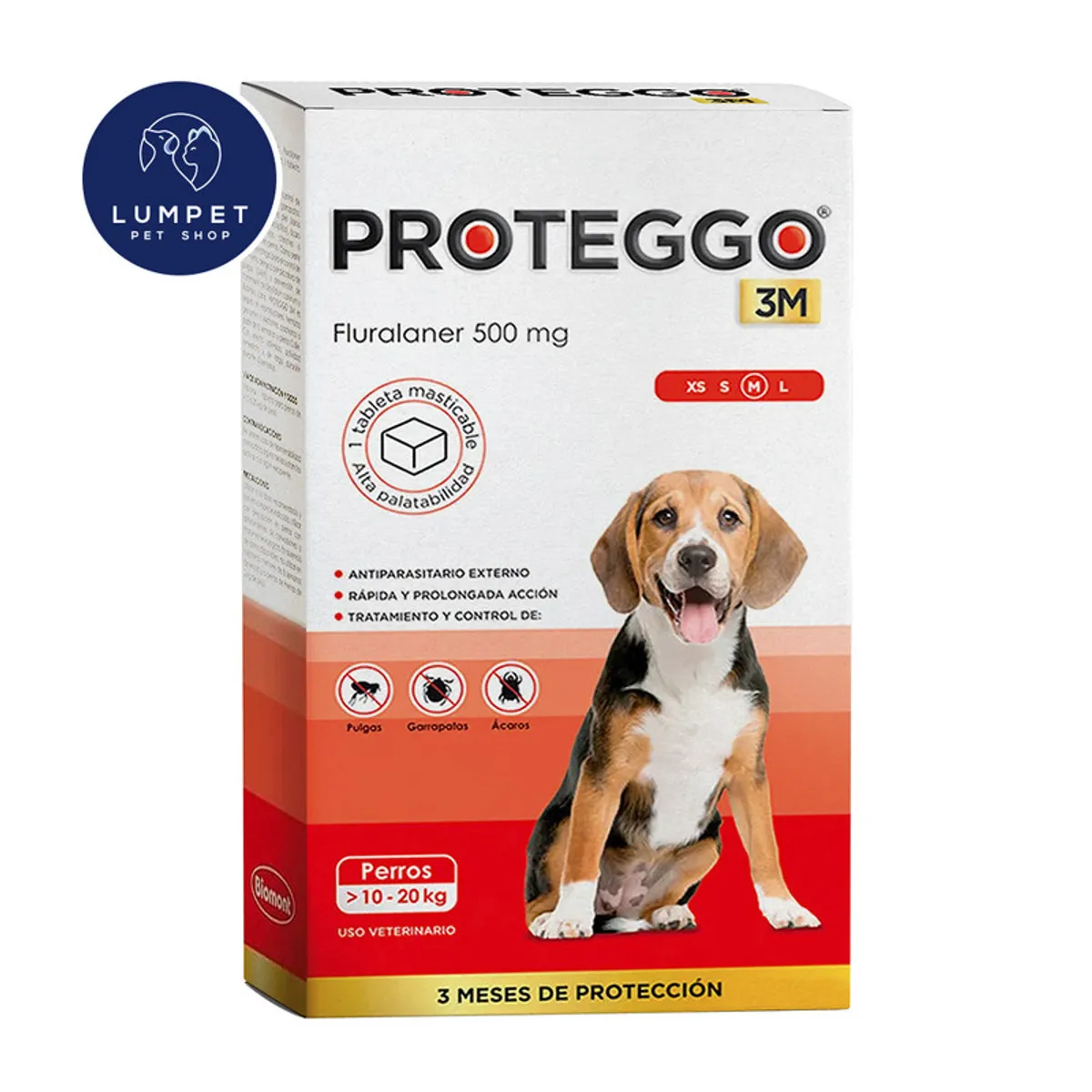 PROTEGGO - Proteggo 3M 10 kg - 20 kg 500 mg X1 Tableta