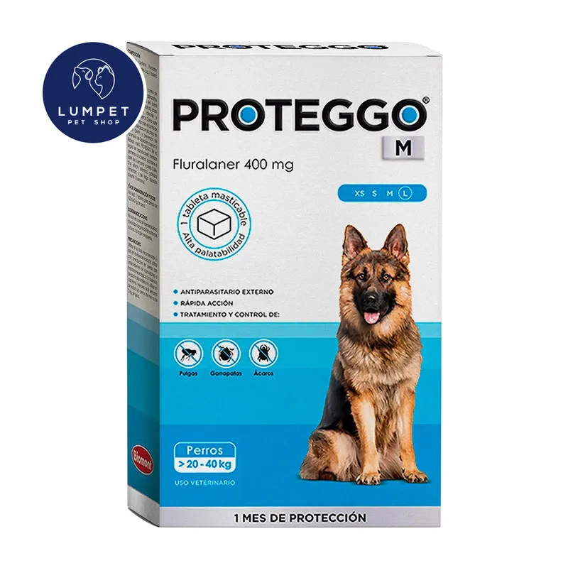 PROTEGGO - Proteggo M 20 kg - 40 kg 400 mg X1 Tableta
