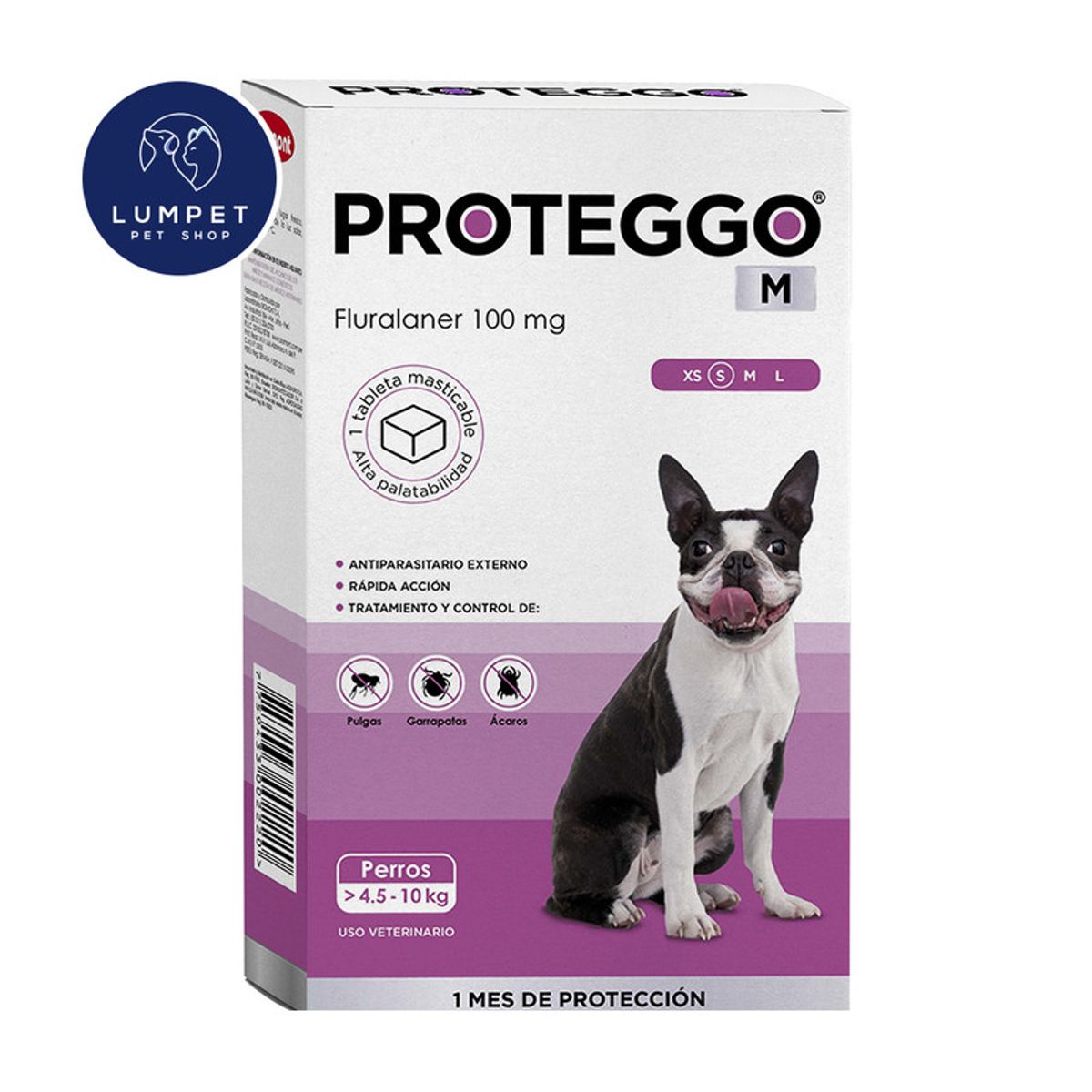 PROTEGGO - Proteggo M 4,5 kg - 10 kg 100 mg X1 Tableta
