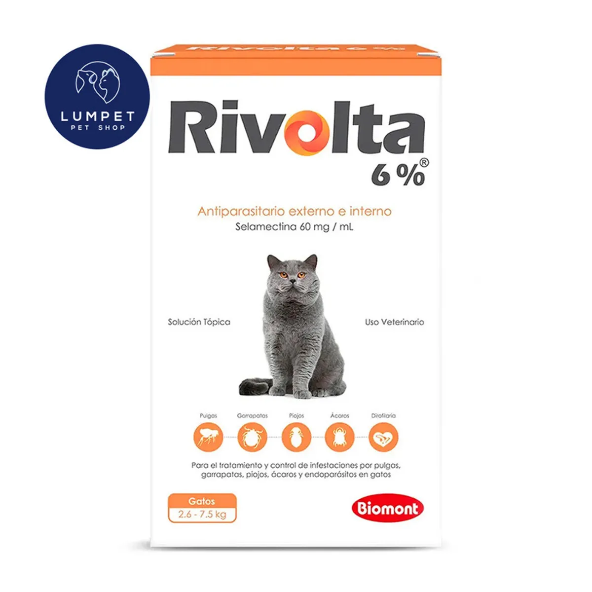 RIVOLTA - Rivolta 6% 2,5 kg - 7,5 kg 0,75 ml