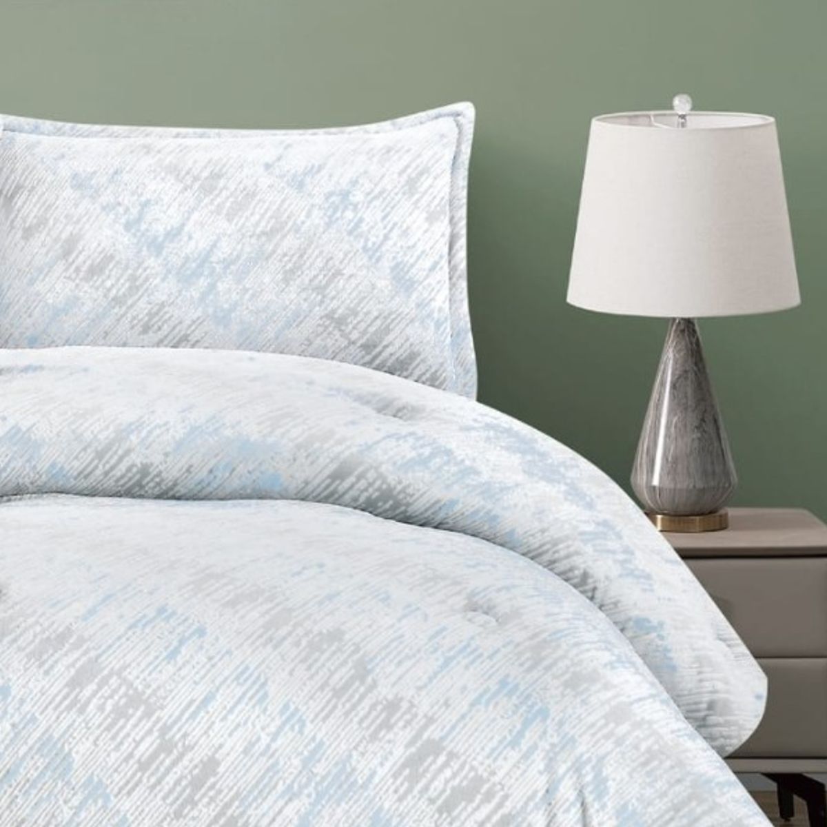 GENERICO - EDREDON INVIERNO HAIRIFON 2 PLAZAS - LABRADO 3D AZUL