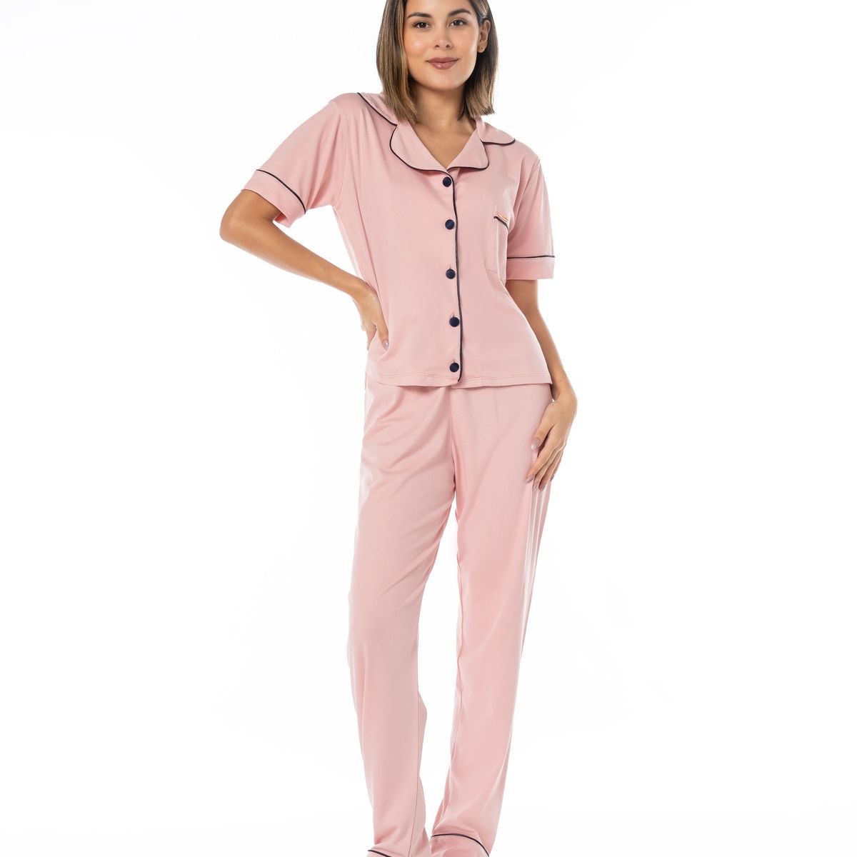 VELA WHITE - Agatha Rosa camisa con pantalón