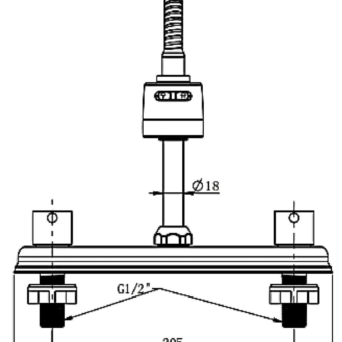GENERICO - CAÑO MEZCLADORA DE COCINA PARA MUEBLE
