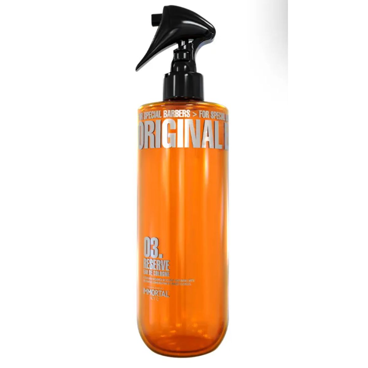 GENERICO - After Shave IMMORTAL Calma Irritación y Tratamiento post-afeitado 500ml Naranja