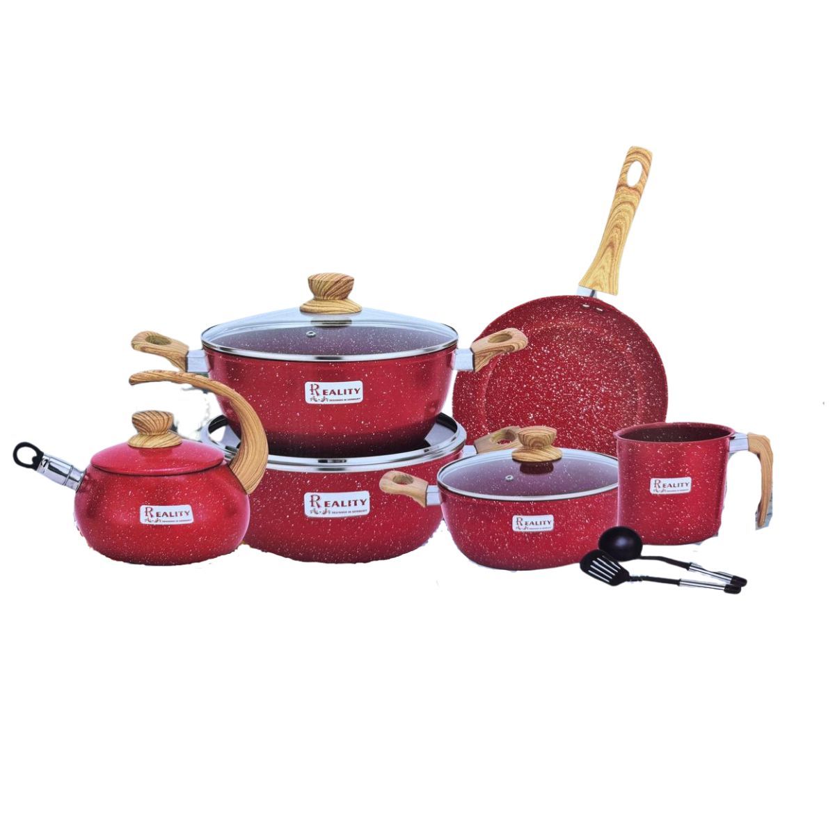 REALITY - Juego de Ollas Roca Volcánica 12Pza