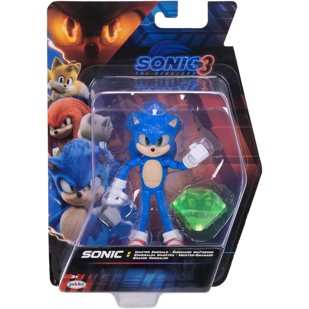 SONIC - Sonic the Movie Hedgehog 3 Jakks Pacific con Esmeralda