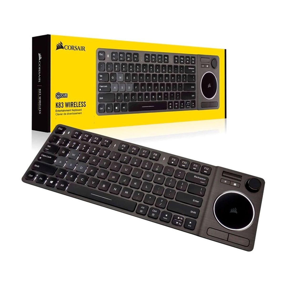 CORSAIR - Teclado Corsair K83 Wireless Compacto Retroiluminado