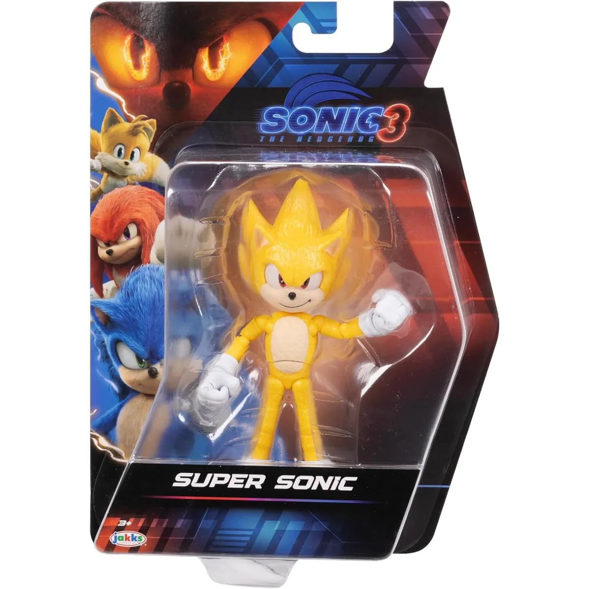 SONIC - Figura de Accion Movie Sonic the Hedgehog 3 Super SONICC