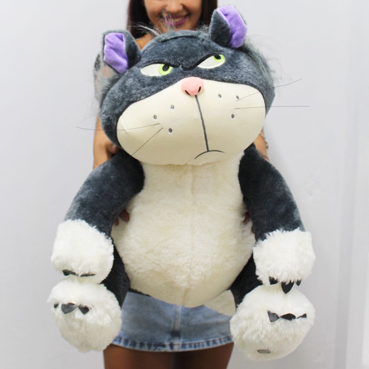 GENERICO - Peluche Gato Molesto Lucifer 45cm - Enfadado Kawaii Importado