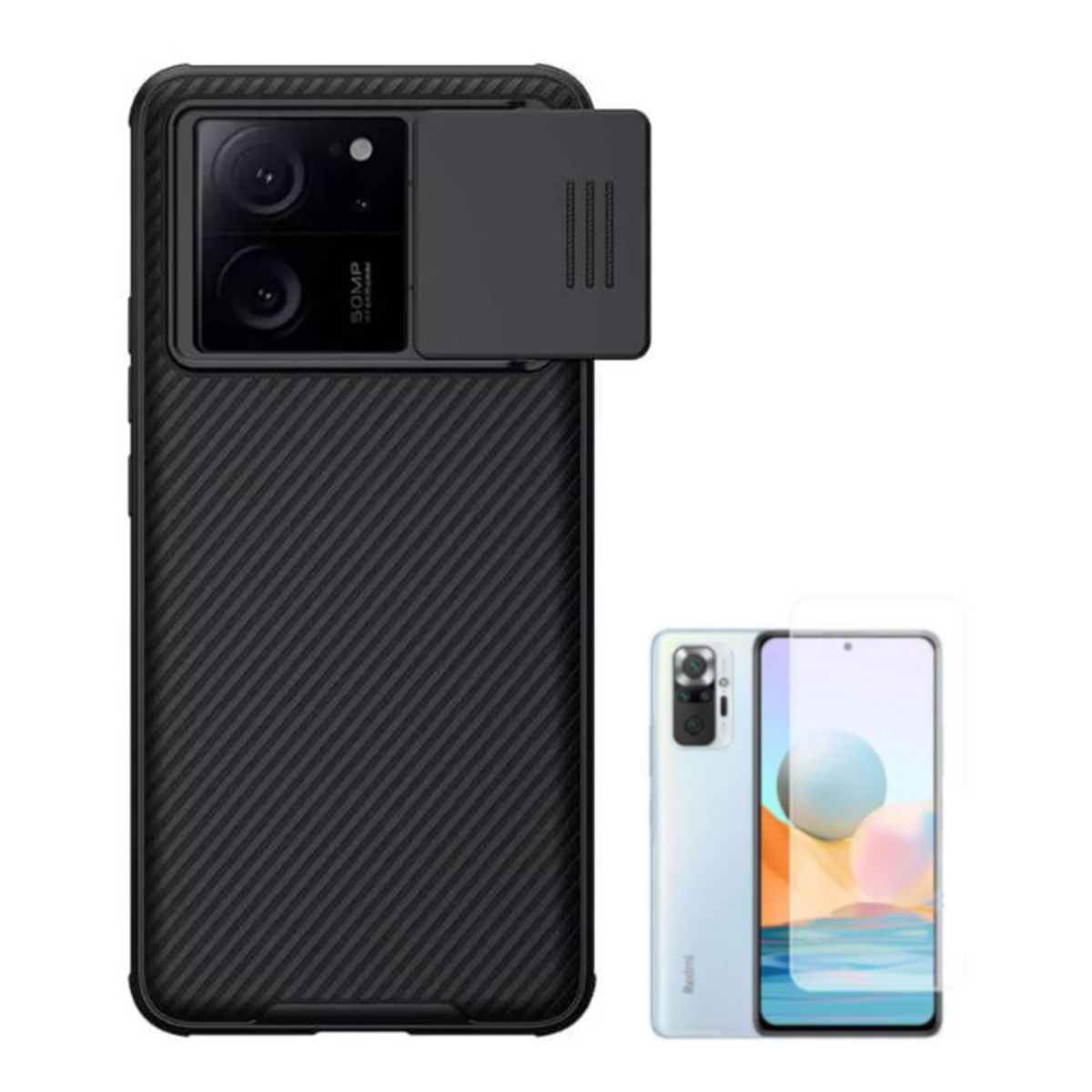 NILLKIN - CASE NILLKIN CAMSHIELD XIAOMI MI 13T Y 13T PRO Y VIDRIO