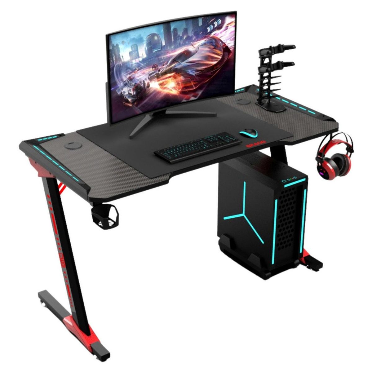 ANYHOGAR - Escritorio Gamer Gtc Gta-002 Madera De 120cm X 73cm X 60cm