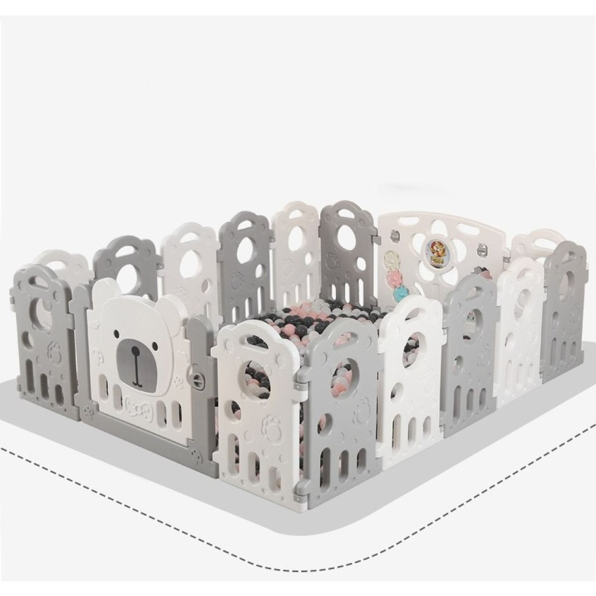 BLLOQ - Corral Para Bebé Plegable Armable Paneles Seguridad Portátil