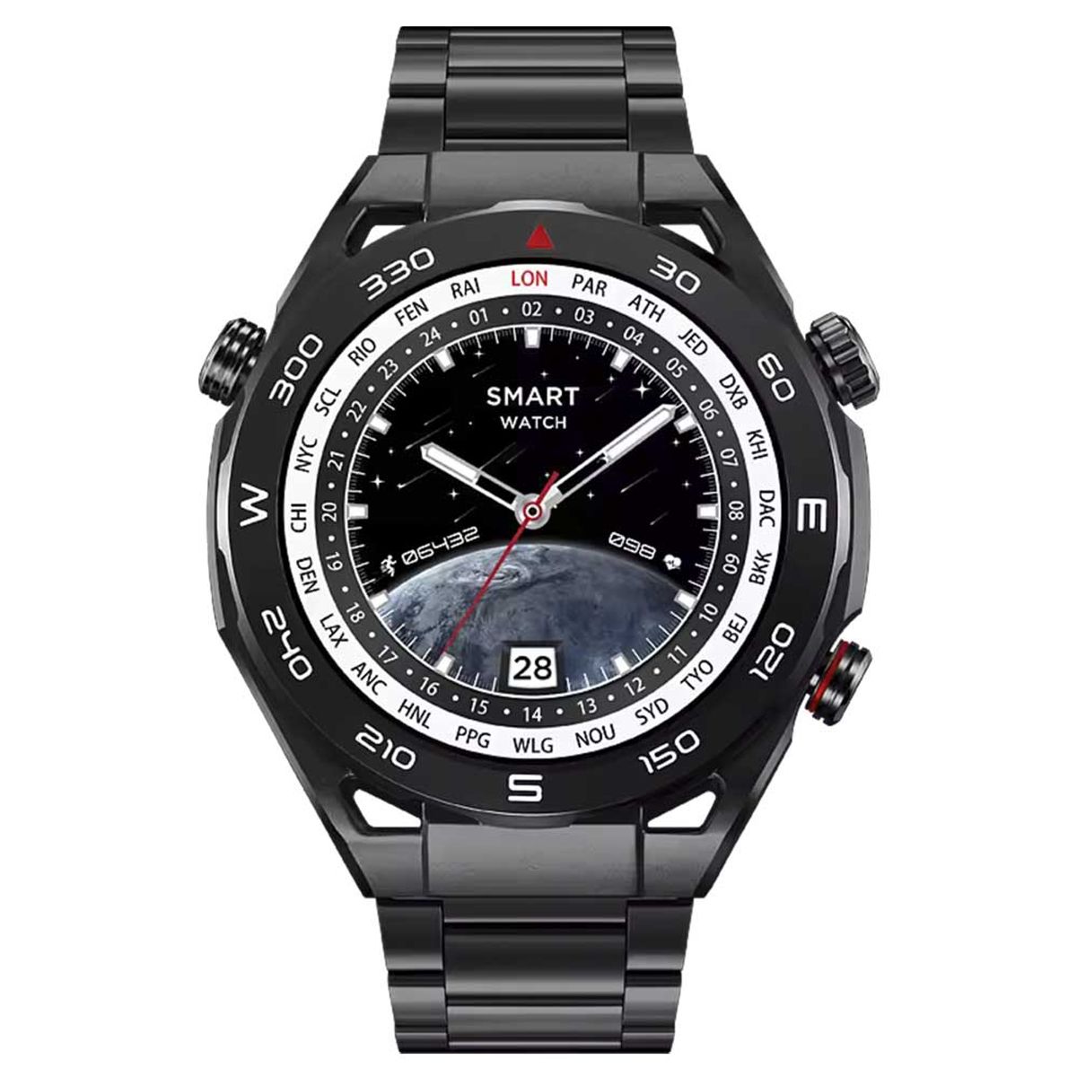 SKMEI - Reloj SmartWatch Skmei S236 Hombre Elegante IP67 Android iOS - Negro