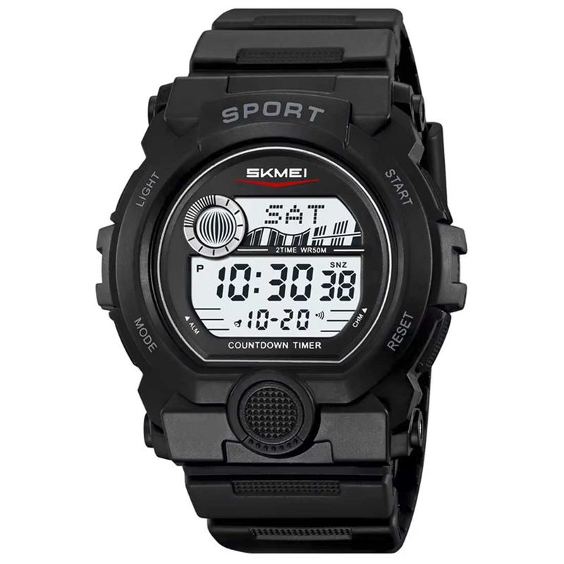 SKMEI - Reloj Skmei Hombre Digital Deportivo Dual Multifunción Negro - 2392