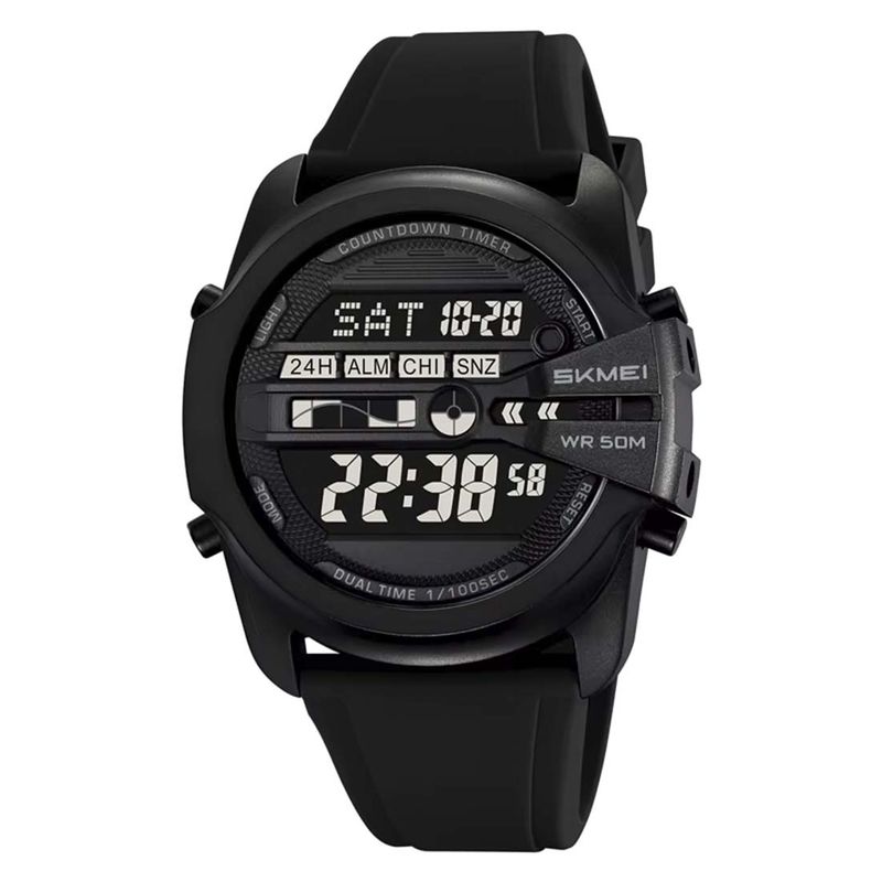 SKMEI - Reloj Skmei Hombre Digital Dual Multifunción Deportivo Negro - 2442