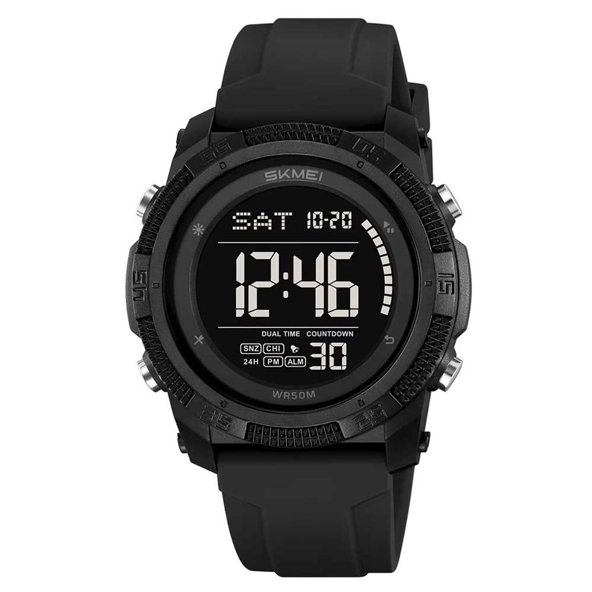 SKMEI - Reloj Skmei Hombre Digital Multifunción Retroiluminado Negro - 2449
