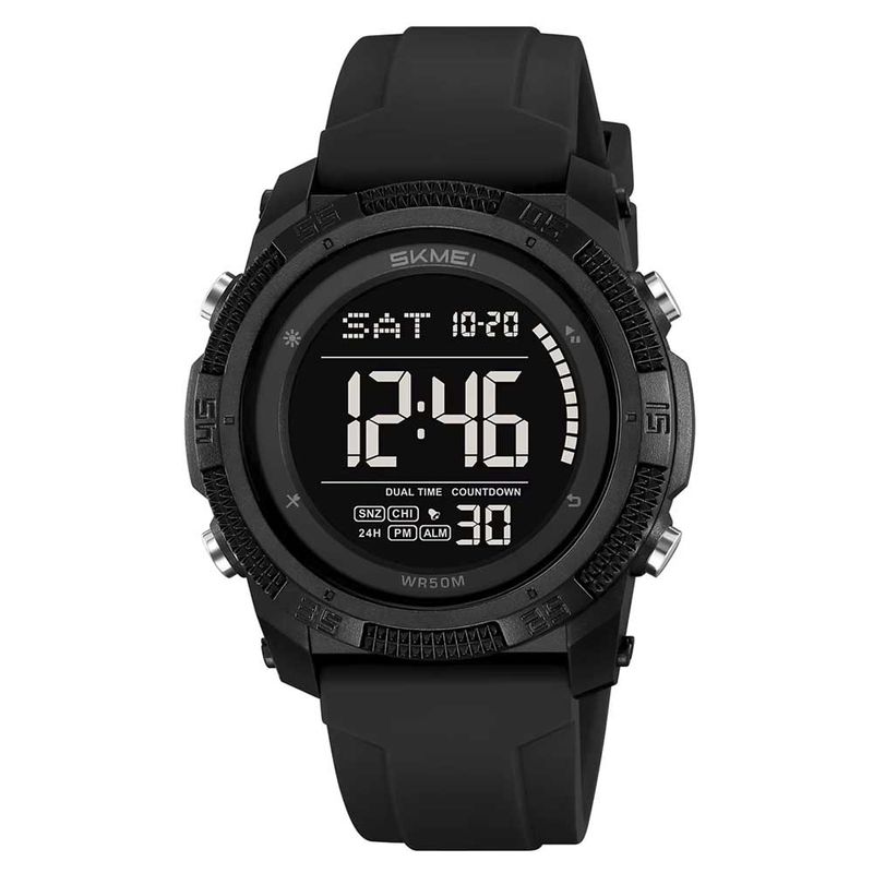 SKMEI - Reloj Skmei Hombre Digital Multifunción Retroiluminado Negro - 2449