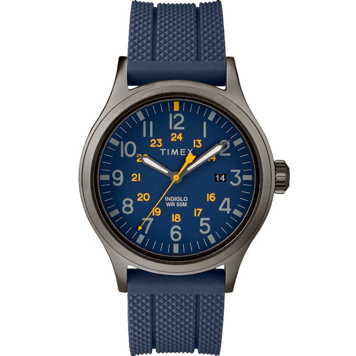 TIMEX - Reloj Timex Hombre Analógico Allied Indiglo Militar Azul -TW2R61100