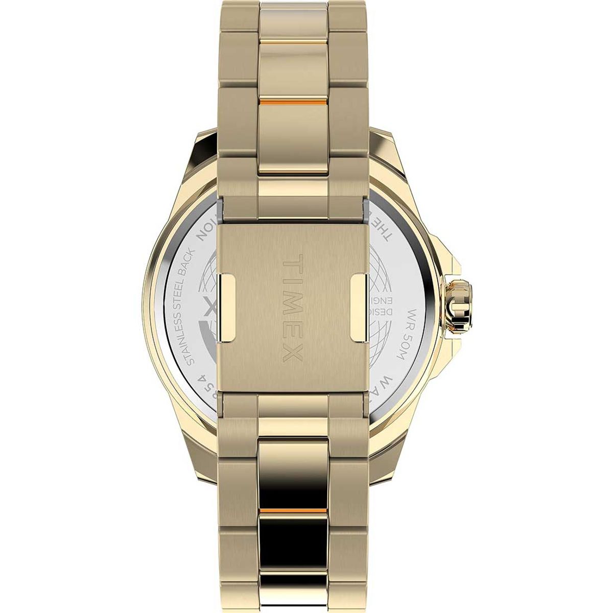 TIMEX - Reloj Timex Hombre Analógico Essex Avenue Fechador Dorado - TW2W13800