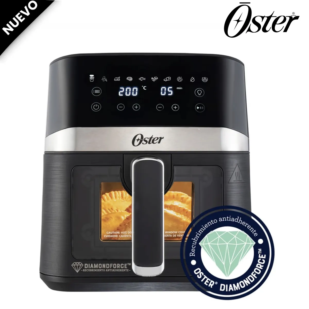 OSTER - OSTER FREIDORA DE AIRE DIGITAL DIAMONDFORCE 4L CKSTAF40WDDF
