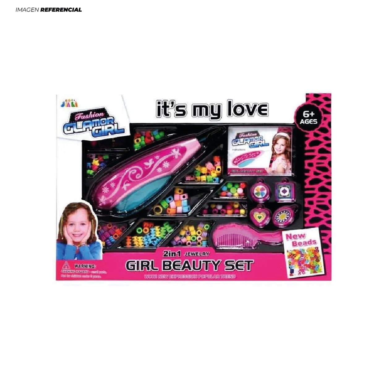 GENERICO - Juguete para hacer Trenzas Collares y Pulseras con Accesorios