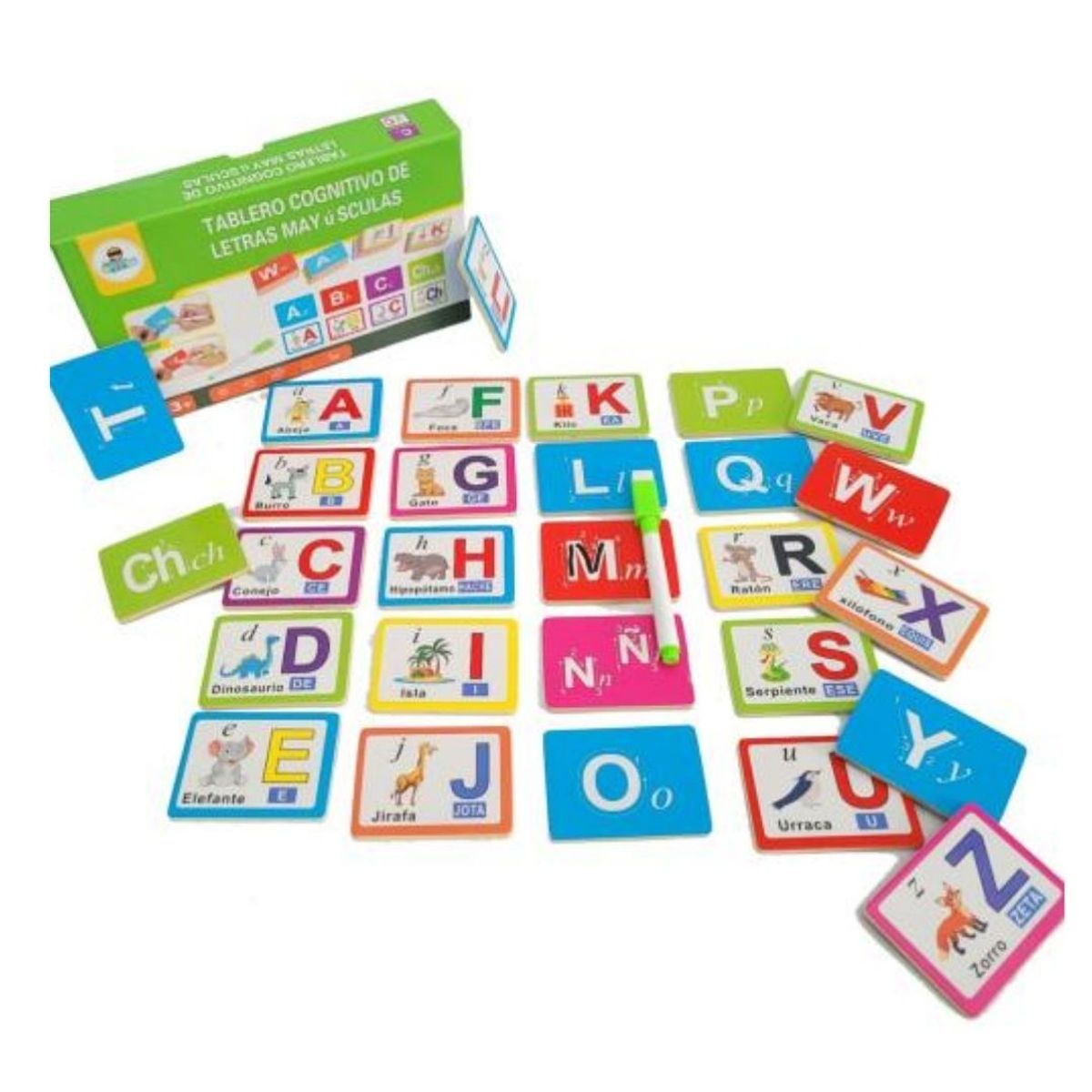 GENERICO - Set Fichas y Cartas De Letras Didacticas