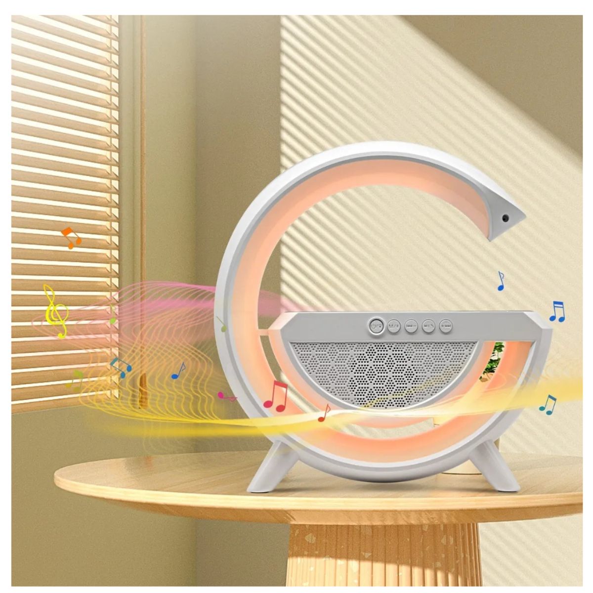 GENERICO - PARLANTE LAMPARA G CON  BLUETOOTH  LUZ RGB