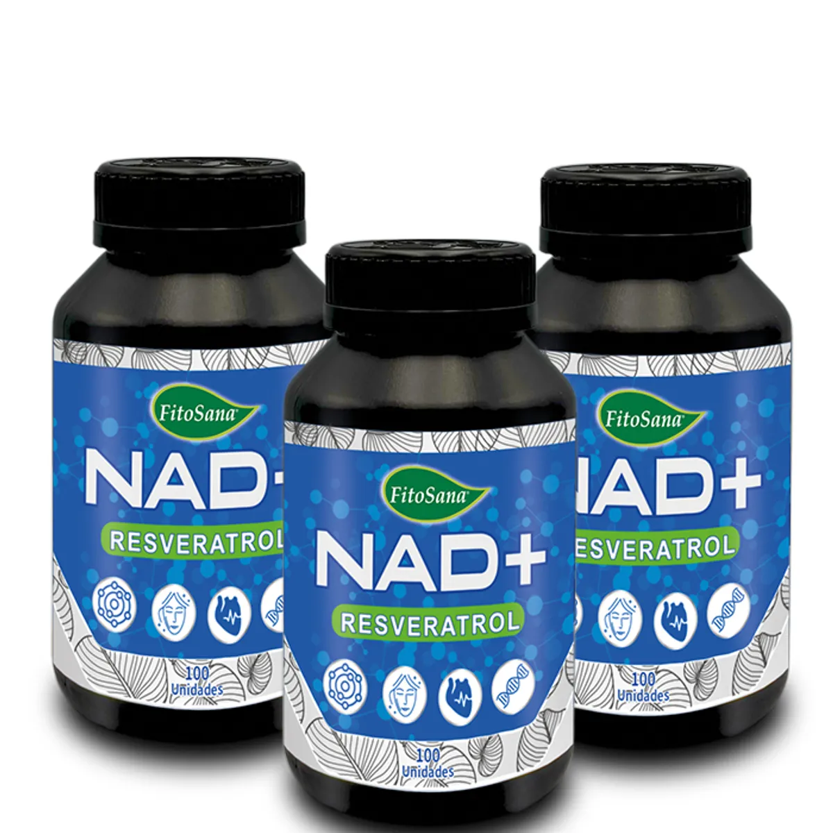 FITOSANA - PACK 3 NAD+ & RE5VERATROL FITOSANA - FRASCO 100U