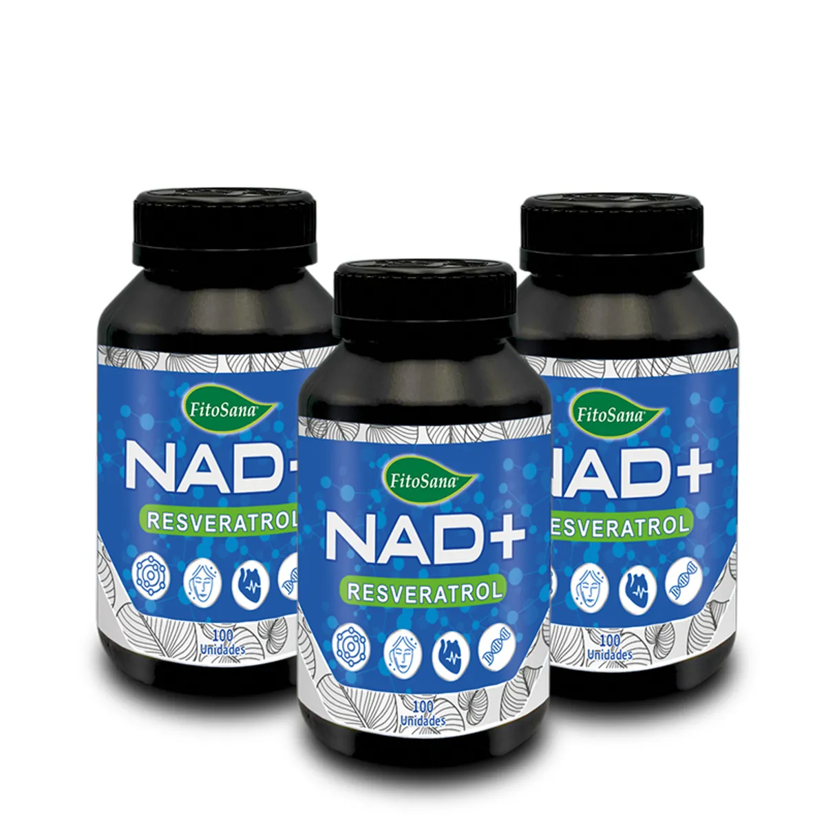 FITOSANA - PACK 3 NAD+ & RE5VERATROL FITOSANA - FRASCO 100U