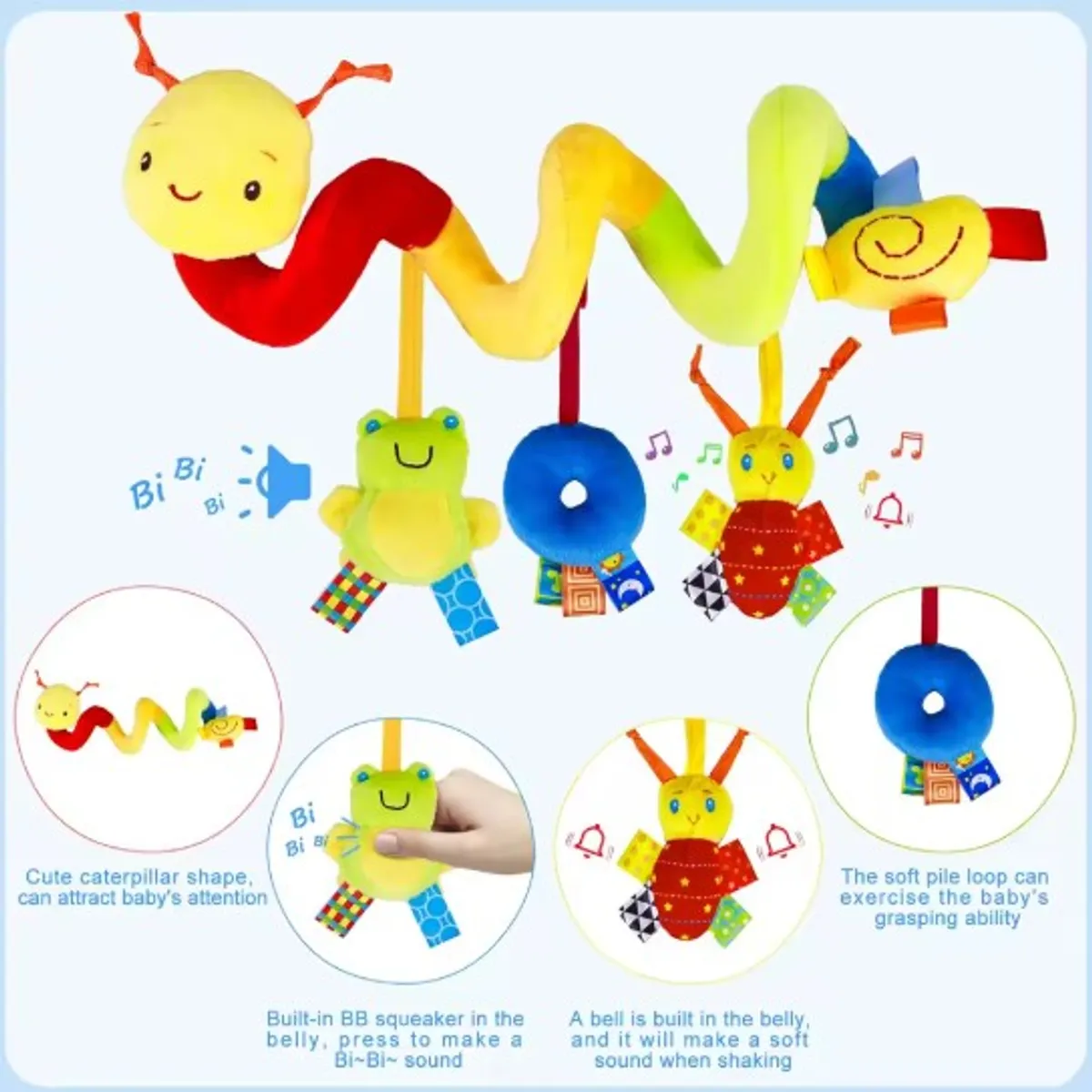 GENERICO - Juguete de felpa para coche o cuna