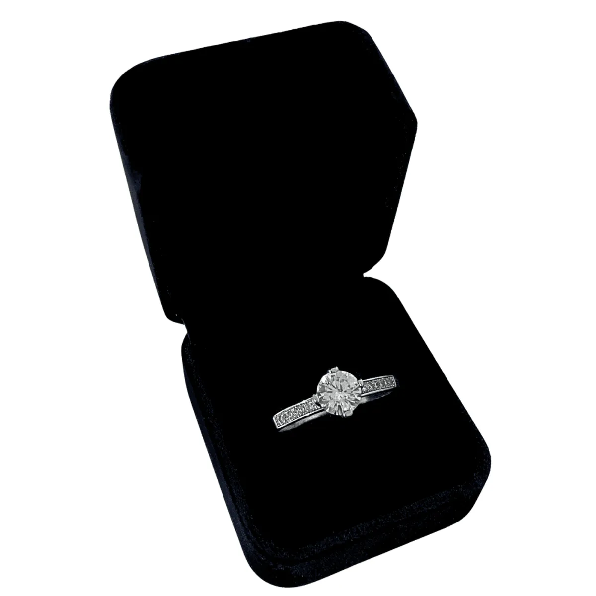 GENERICO - Anillo Mujer Promesa Circonita Regalo Novia Plata 925