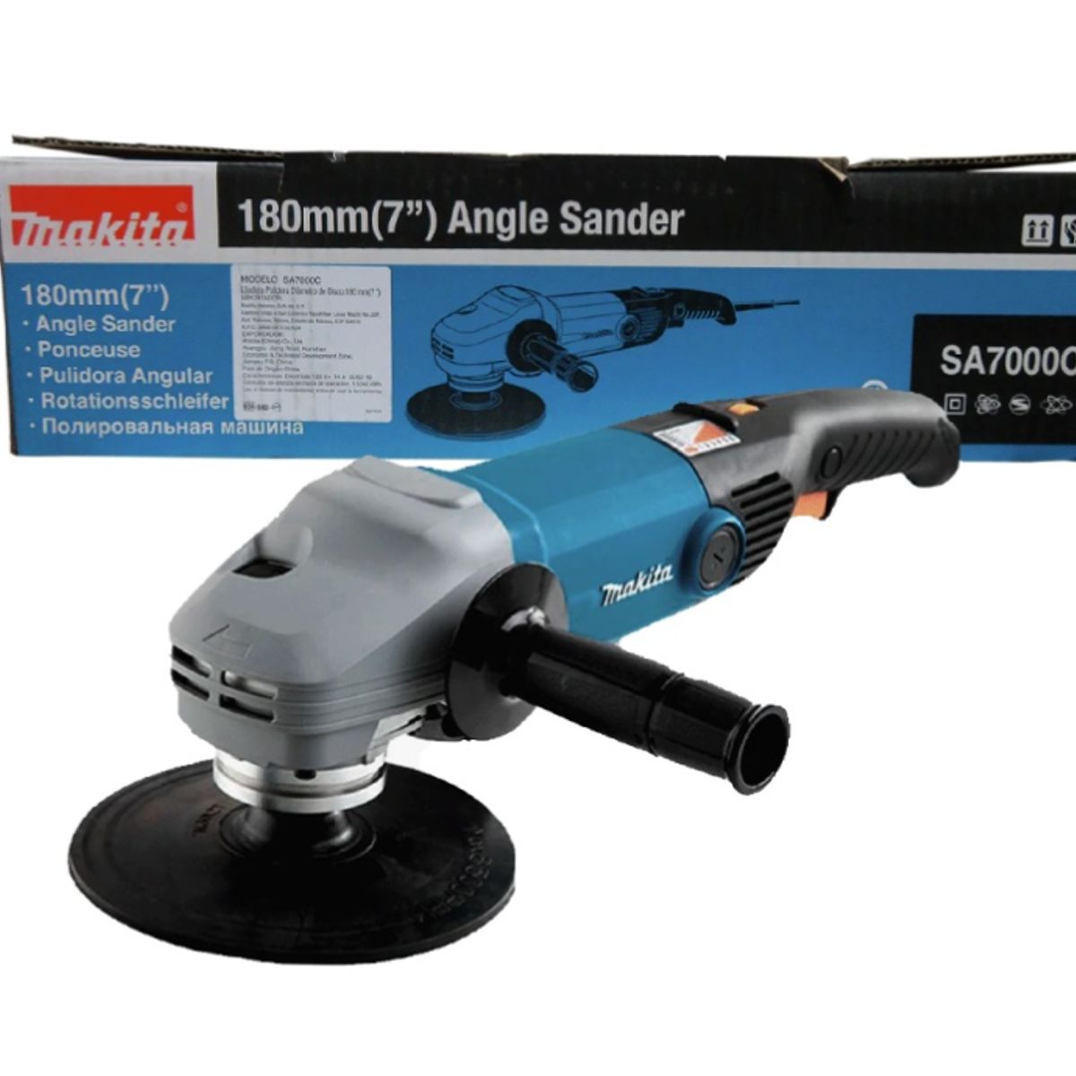 MAKITA - Lijadora Pulidora Angular 7 180 mm 1600W Makita SA7000C