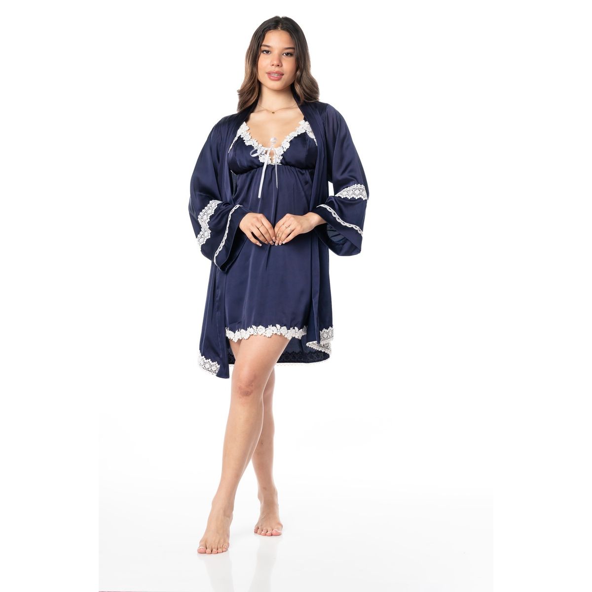 VELA WHITE - Valeria bata con vestido