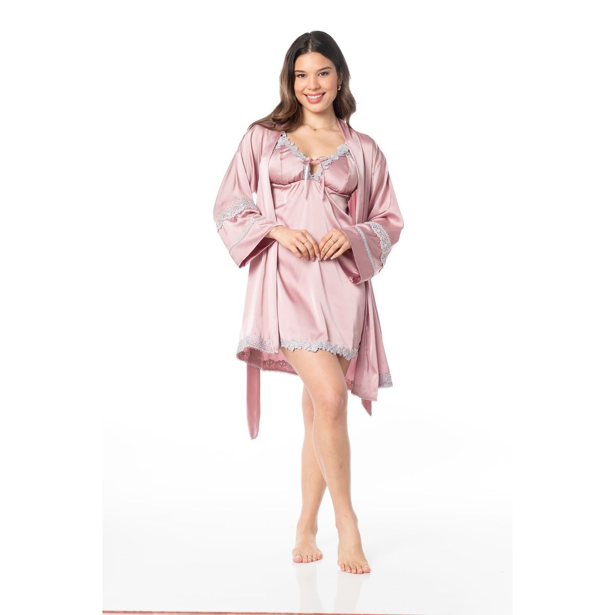 VELA WHITE - Brunella bata con vestido