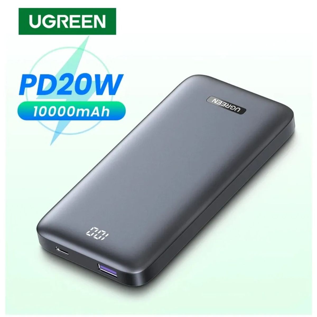 UGREEN - Power Bank Ugreen 10000mah Usb 225w Tipo C 20wpd C Rapida