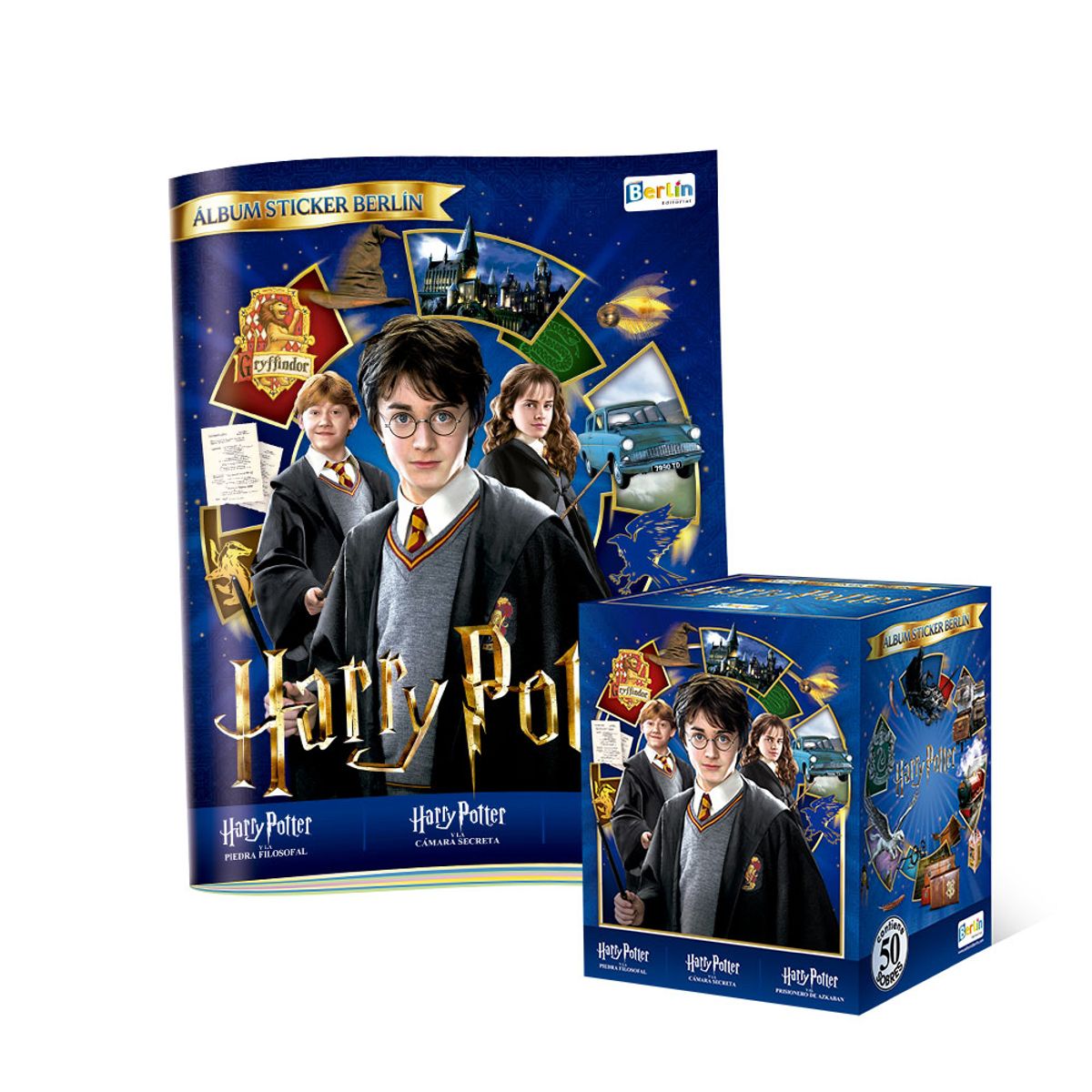 EDITORIAL BERLIN - ALBUM HARRY POTTER ALBUM TAPA BLANDA + PAQUETON 50 SOBRES