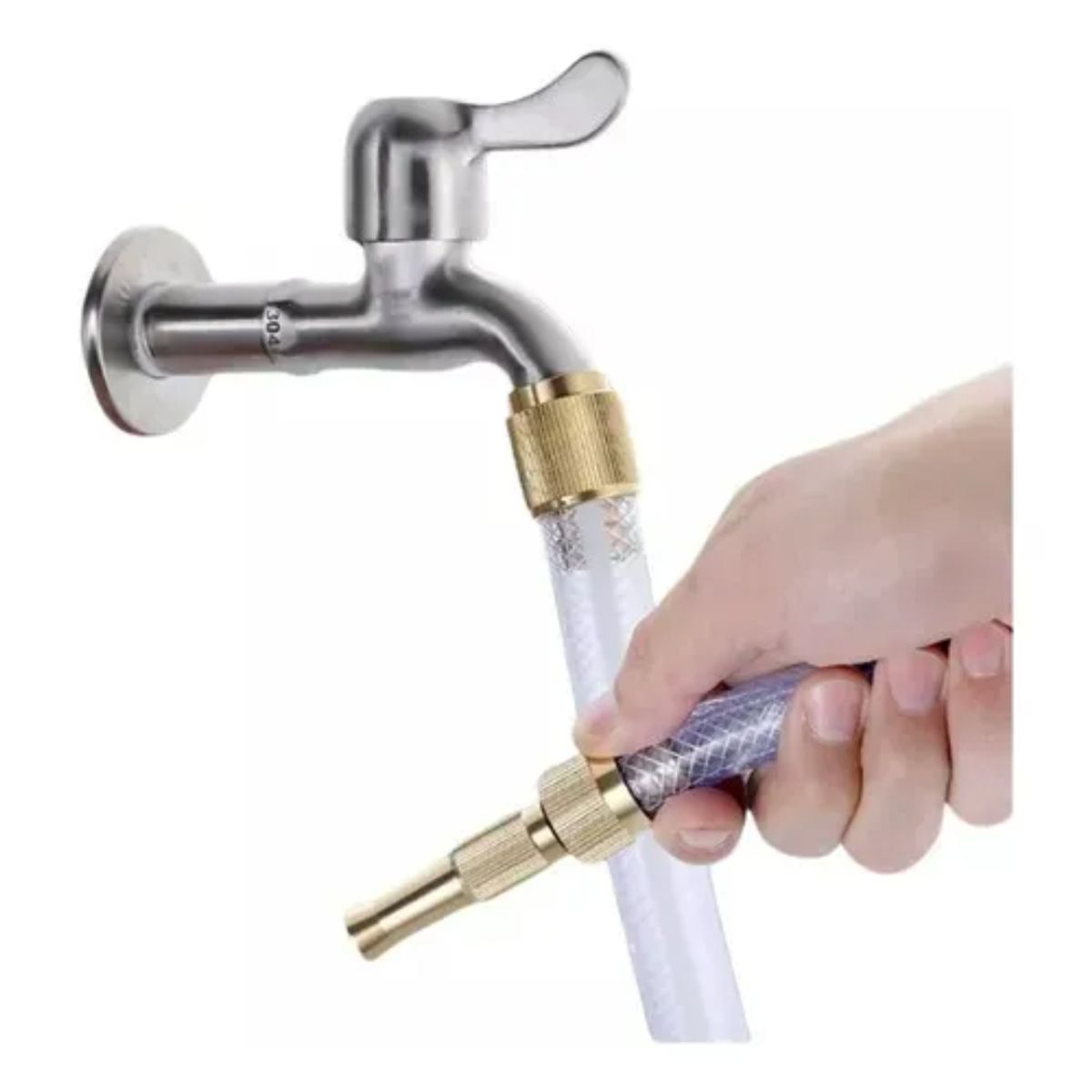 GENERICO - BOQUILLA PULVERIZADOR DE MANGUERA ALTA PRESIÓN ROSCA DE 12