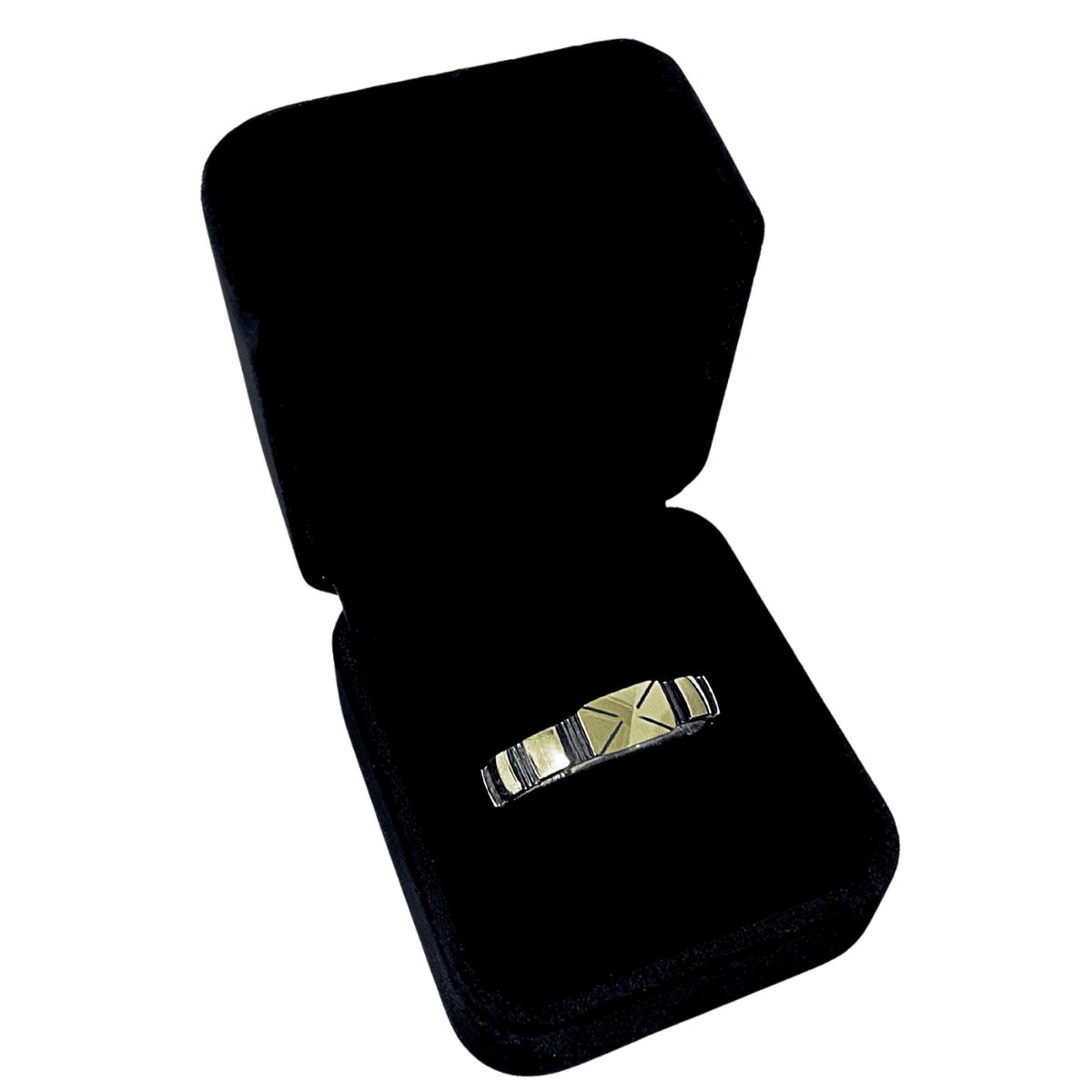 GENERICO - Anillo Mujer Denario Regalo Mamá Novia Plata Lámina Oro 18k