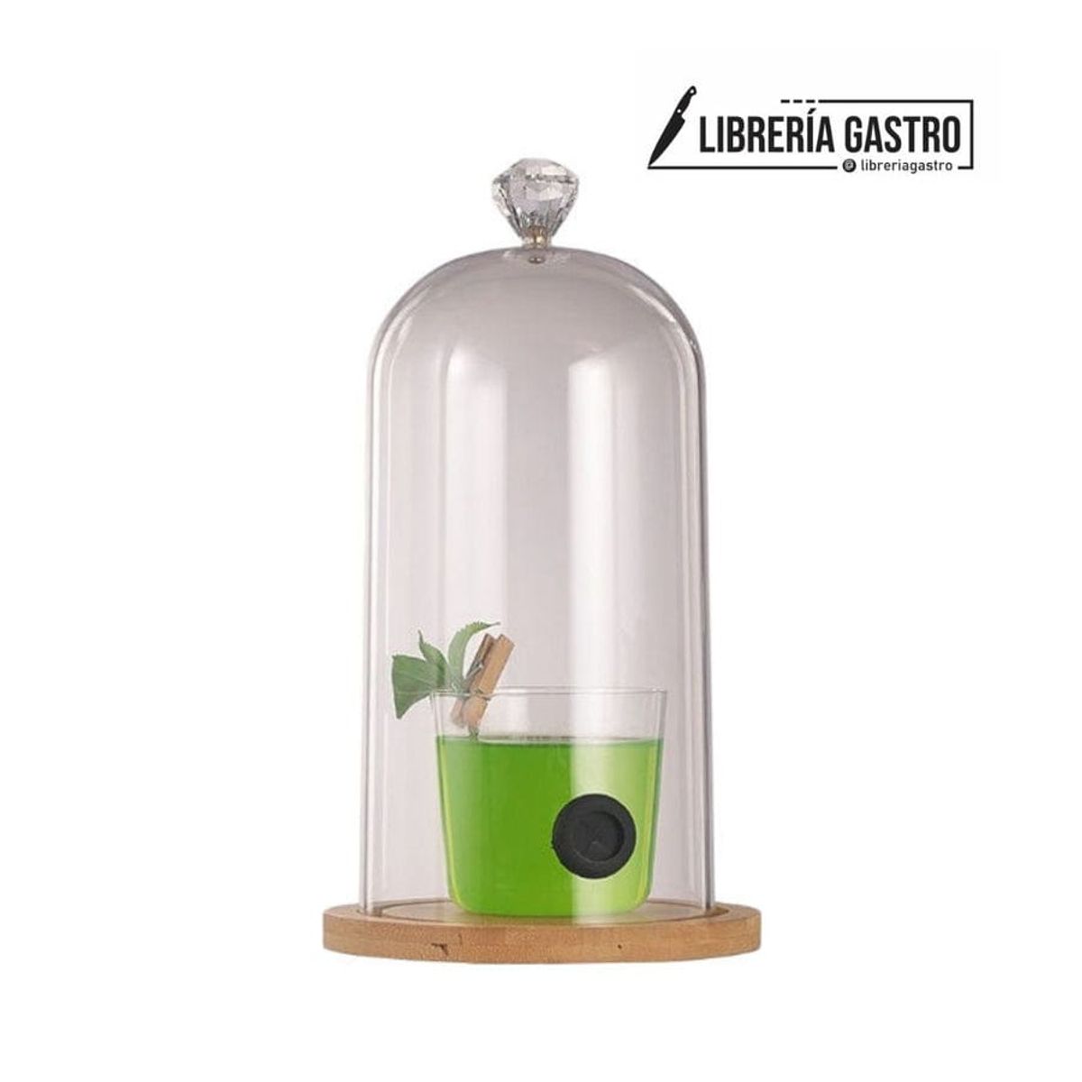 GENERICO - Campana Ahumadora transparente Alta 26 x 12.2cm acrílico.