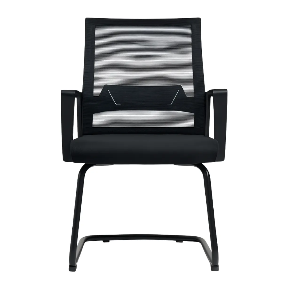 GENERICO - SILLA DE OFICINA GERENCIAL FIJA ERGONÓMICA OV-DUSTER MALLA NEGRO