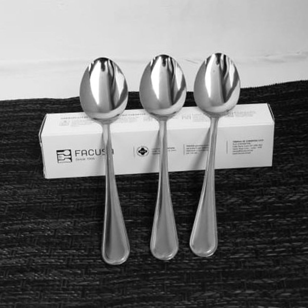 FACUSA - SET 12 PIEZAS CUCHARA FACUSA MODELO 460 ACERO INOXIDABLE PESADO