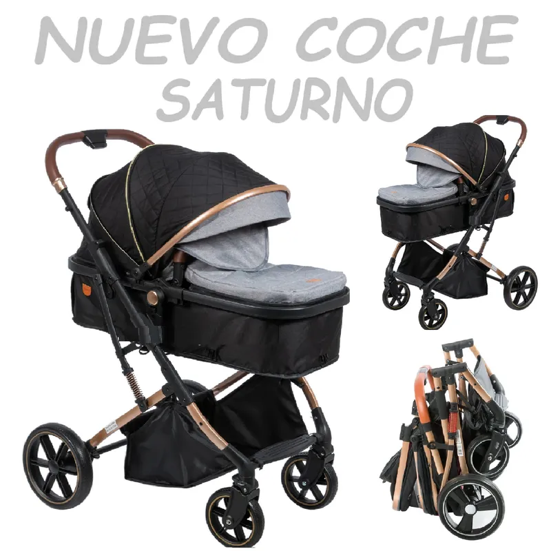 EBABY - Nuevo Coche Moises Saturno Ebaby -Gris