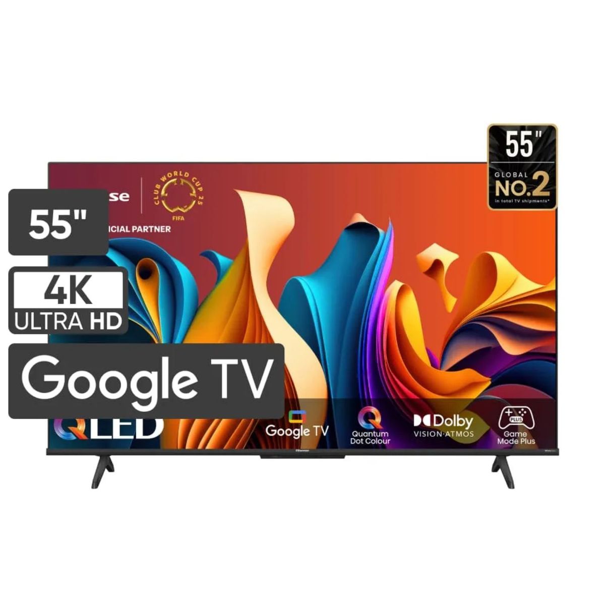HISENSE - TELEVISOR HISENSE QLED 55 UHD 4K Google TV 55Q6N