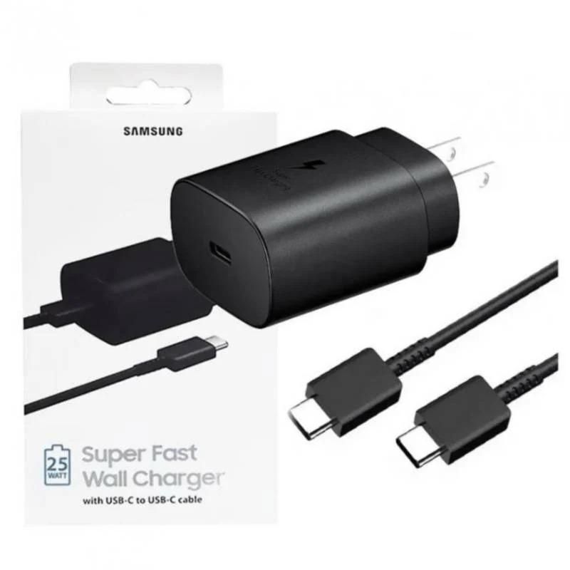 SAMSUNG - Cargador para Samsung 25w power negro