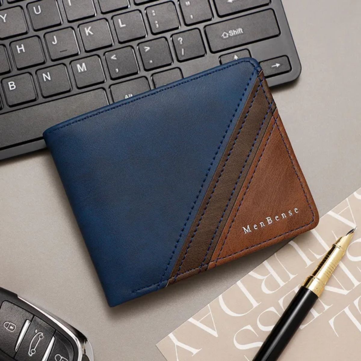 GENERICO - Billetera de cuero Menbense - Elegante